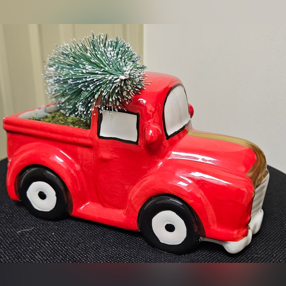 Holiday Decor car with Christmas tree